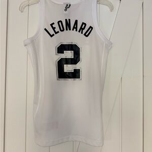 Kawhi Leonard Adidas White Spurs Women's Jersey